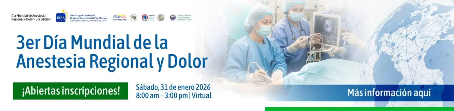 3er dia mundia anestesia reginoal y medicina del dolor_Banner DM Amestesia
