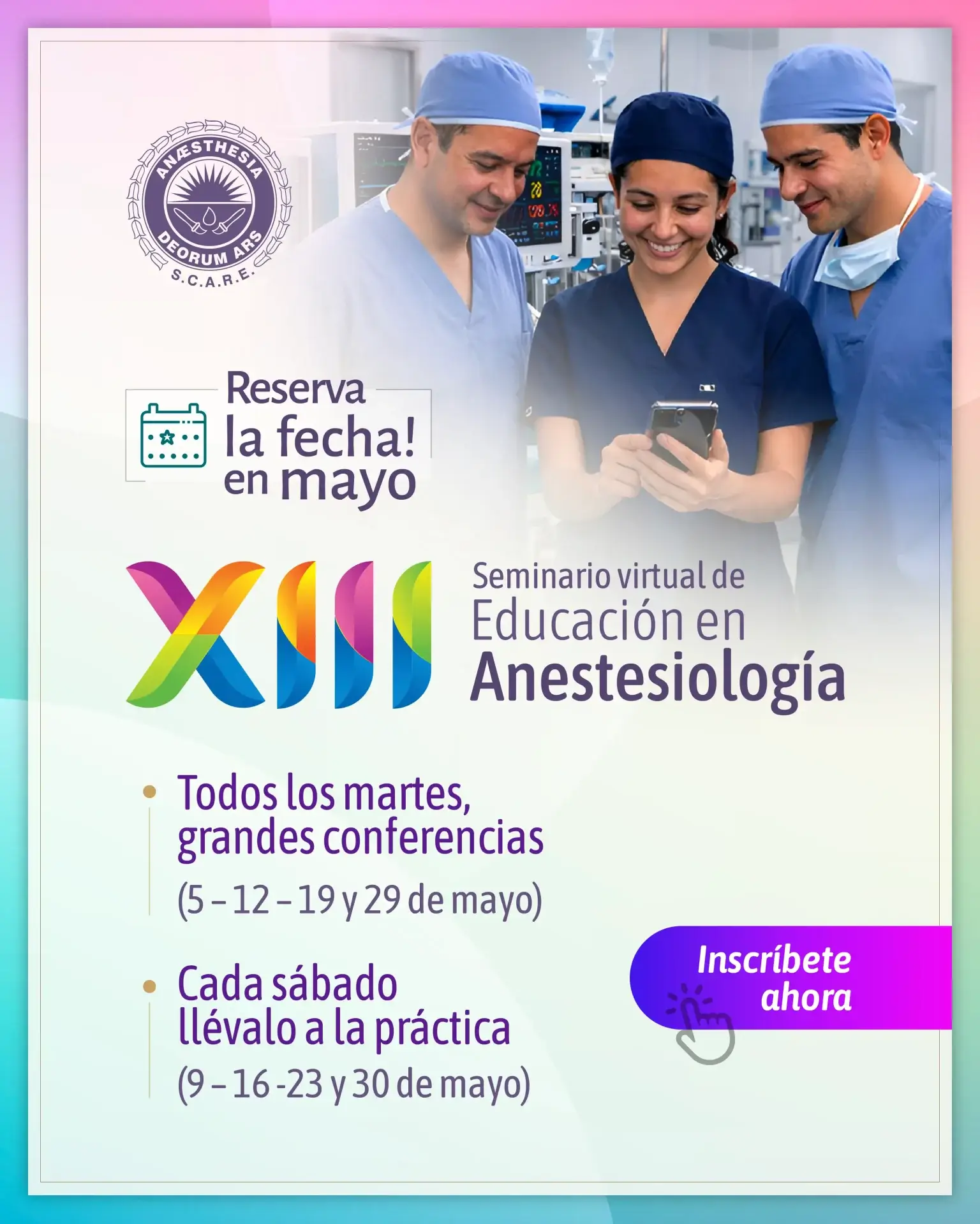 Seminario virtual de Educacio╠ün en Anestesiologi╠üa_P11 seminario de educación en anestesiología S.C.A.R.E