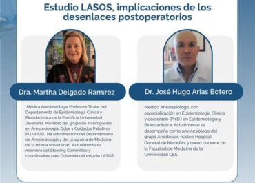 Participa en el Estudio LASOS: una jornada académica clave sobre desenlaces postoperatorios
