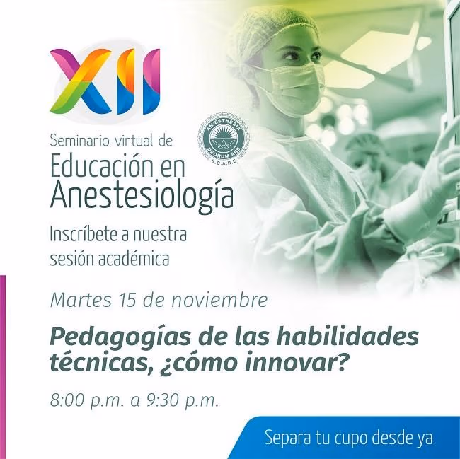 Seminario virtual de Educacio╠ün en Anestesiologi╠üa_Redes 3 Seminario virtual de Educacio╠ün en Anestesiologi╠üa_Redes 3