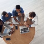 Doctor,,Teamwork,And,Planning,In,Meeting,With,Computer,,Documents,And